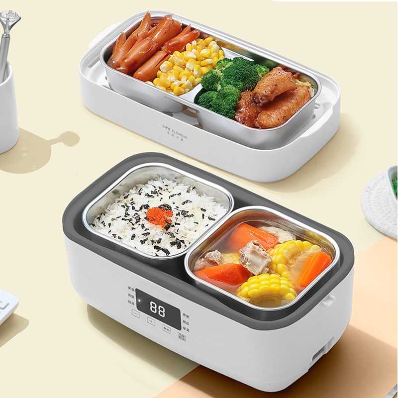 

220V Electric Hot Pot Rice Cooker Portable Mini 2 Layer Lunch Heating Box Multi Cooker With 4 Cylinder Inner EU/AU/UK/US Plug