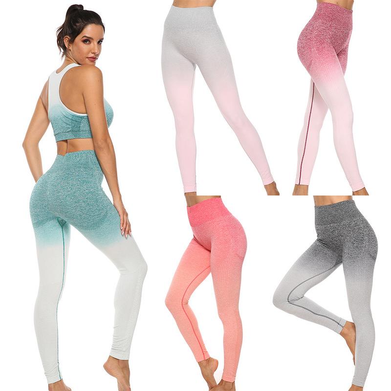 

Women Sportswear Yoga Set Workout Clothes Athletic Wear Sports Gym Leggings Seamless Fitness Bra Crop Top Long Sleeve Yoga Suit, White green