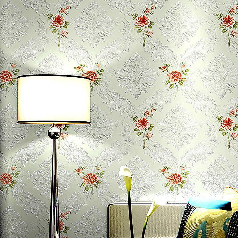

3DRomantic Fresh pastoral multi-color flowers pattern non-woven wallpaper comfortable eco-friendly wall covering for home decor1, 50502