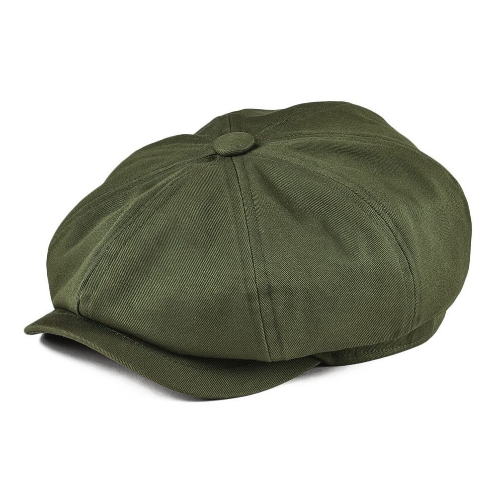 

BOTVELA Newsboy Cap Men's Twill Cotton Eight Panel Hat Women's Baker Boy Caps Retro Big Large Hats Male Boina Green Beret 003 T200104, White