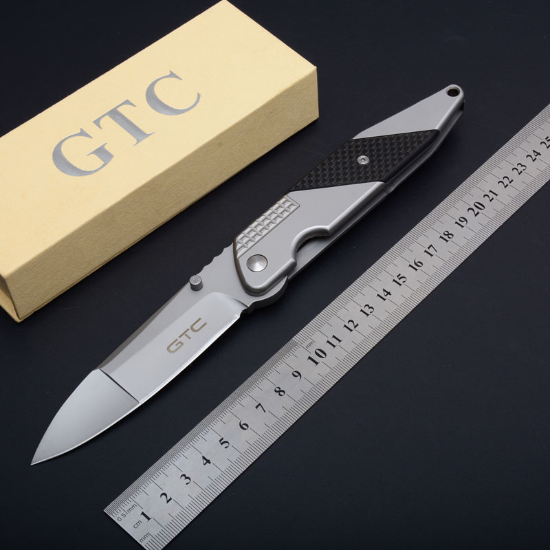 

GTC F33 Space Tactical Folding Knife Titanium Outdoor Camping Hunting Survival Pocket Utility Flipper Rescue EDC Tools