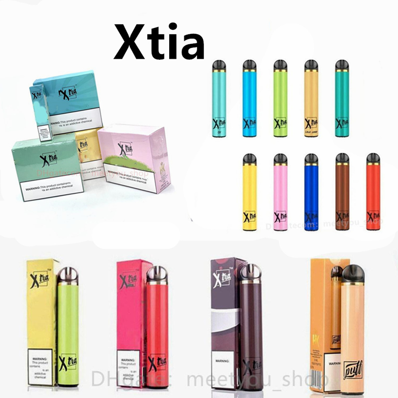 

Newest 2021 PUFF Plus Xtia PUFF bar Disposable Vape Pen Cartridges Device System Vaporizer Quality assurance of factory direct selling