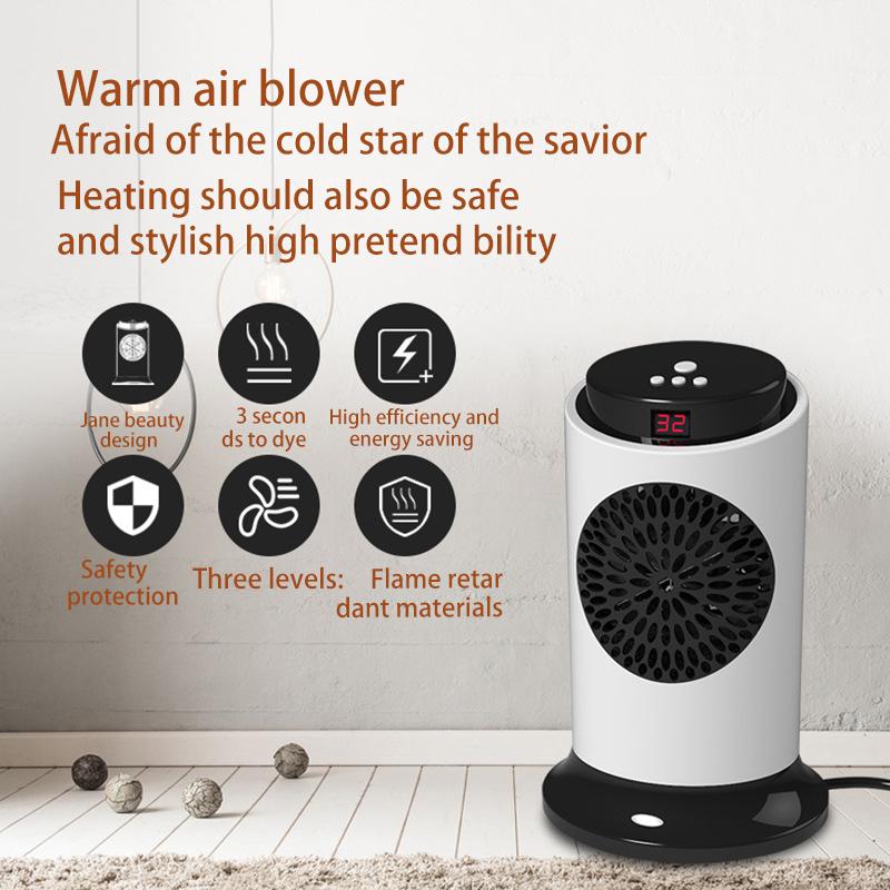 

Mini Desktop Electric Heater Portable Household Warmer Heater Fan Home Office PTC Ceramic Fast Heating Stille Winter Warmer Fan