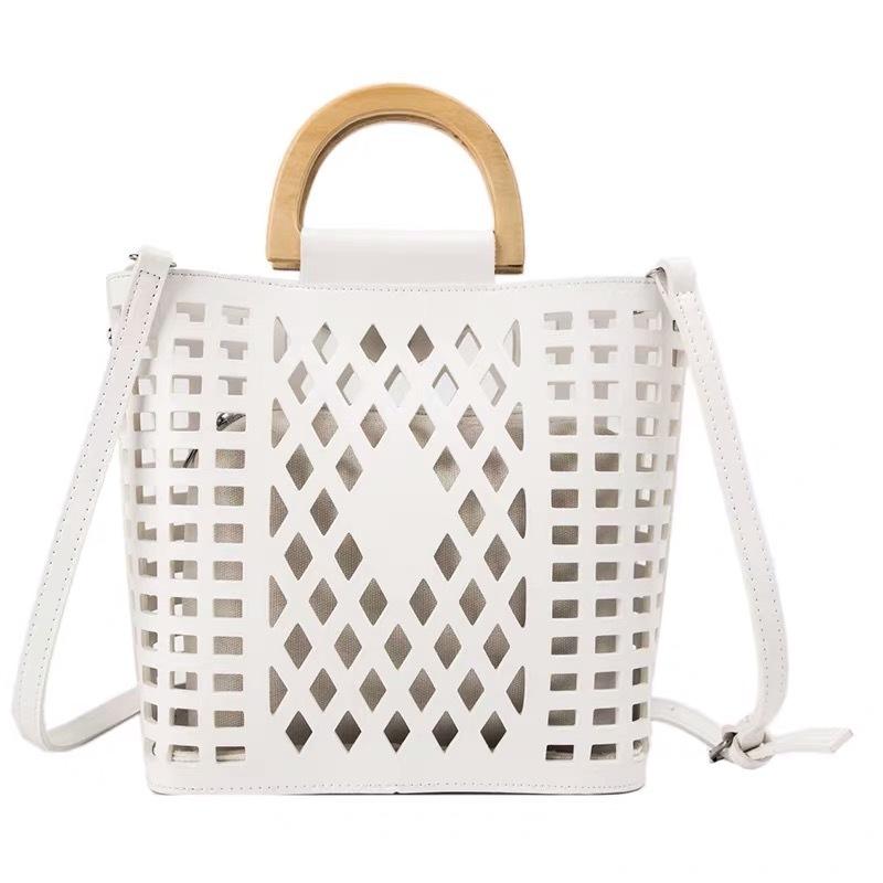 

Luxury Handbags Casual Hollow Out Crossbody Bags for Women Leather Shoulder Messenger Bags Lady Summer Phone Bag Women's Bag Sac, Black