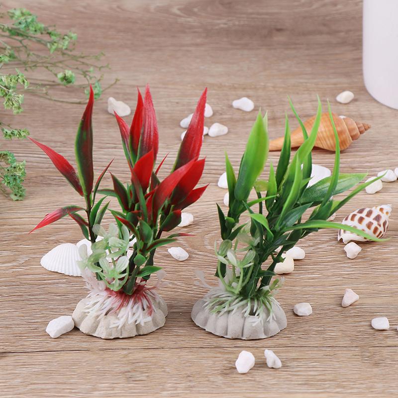 

New Simulation Artificial Plants Aquarium Decor Water Ornament Plant Fish Tank Aquarium Grass Landscape Miniatures