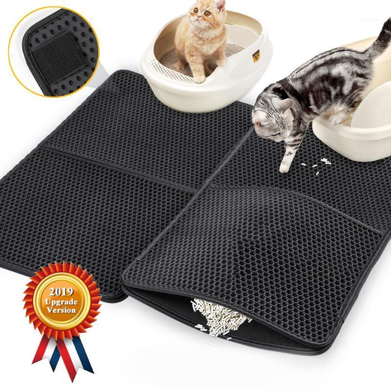 

Waterproof Pet Cat Litter Mat Double Layer Litter Cat Pads Trapping Pet Box Mat Products Bed For Cats House Clean1