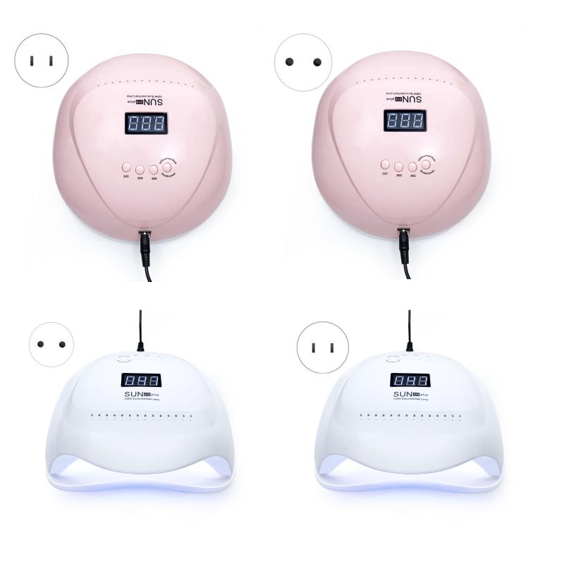 

Nail Lamp 108W ligent Induction Nail Phototherapy Machine Quick Dry Dryer SUNZ19Plus, Pink