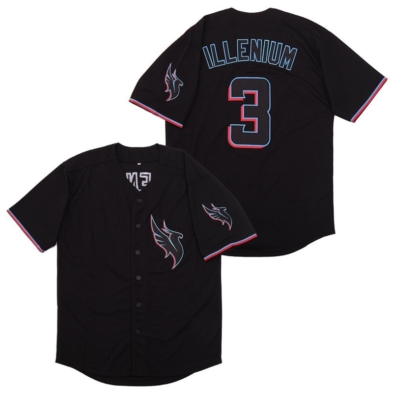 

Throwback Jersey Custom ILLENIUM Jersey Singer 3 Stitched Fashion version Diamond Edition Baseball Jerseys Free Shipping Y200824, White;black