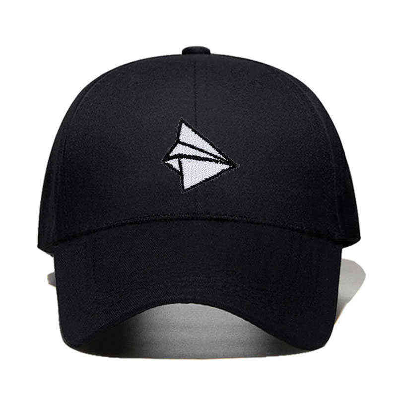 

Paper plane Embroidery Baseball Cap Men Women Summer Adjustable cotton lovely Dad Hat Hip-hop Snapback Cap Hats Bone Garros AA220304, Beige