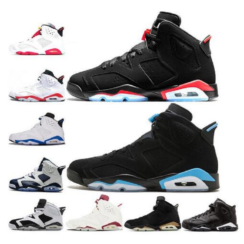 

2020 DMP 6 6s Men Basketball shoes alternate Hare UNC flight trainers washed denim black infrared sports Jumpman sneakers, Color 51