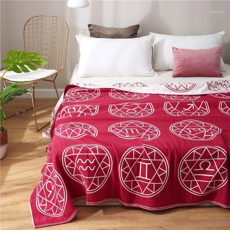 

Pure Cotton Three Layer Gauze Breathable Blanket Super Soft Sofa Nap Air Condition Towel Cover Blankets for Adult Kids1