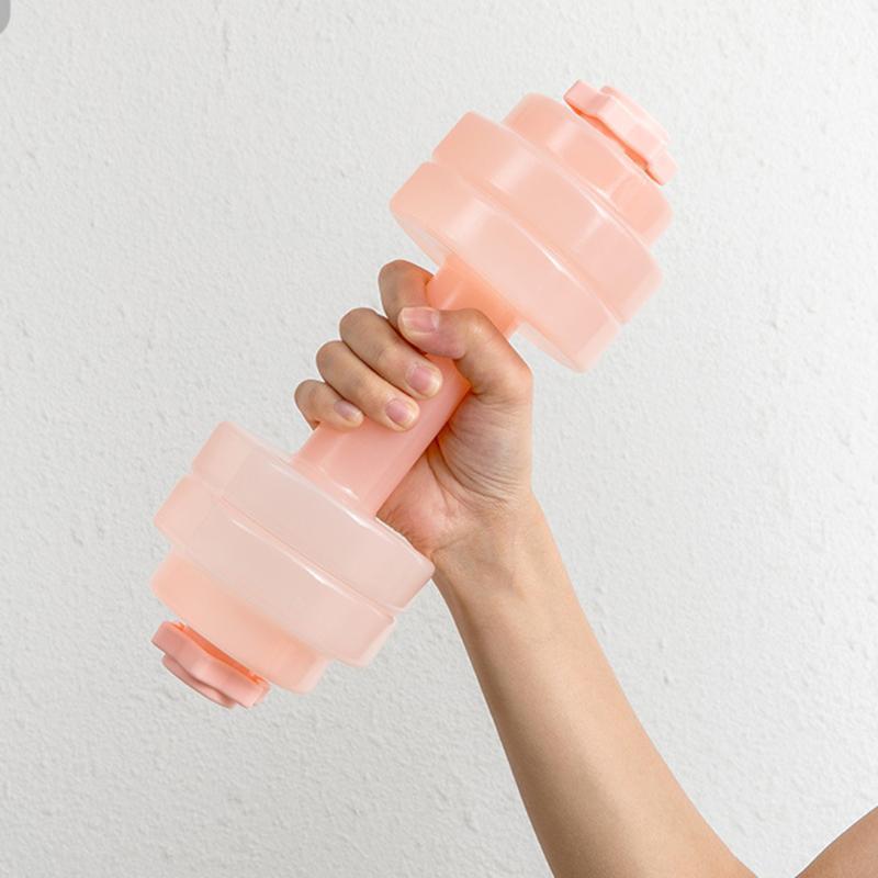 

Water Dumbbell Fitness Dumbbell Household Water Injection Dumbbells Bodybuilding Slimmer Workout Fitness Equipment1, Pink