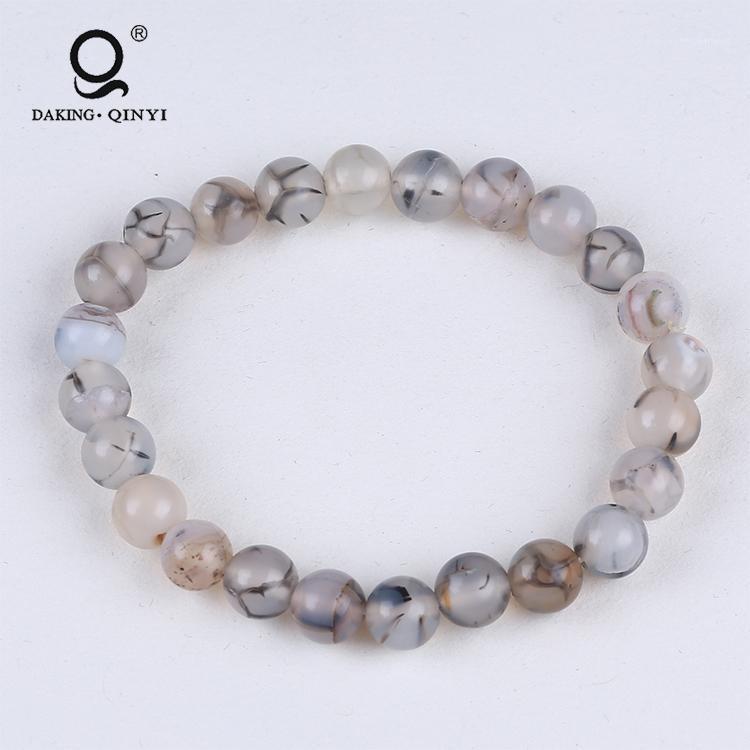 

Fashion Custom Handmade Stretch Stone Beaded Bracelets For Men1