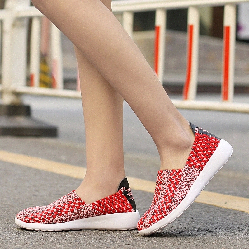 

2020 Women Casual Shoes Fashion Breathable Walking Mesh Flat Shoes Casual Sneakers Women Tenis Feminino White Vulcanized Shoes #XP6z