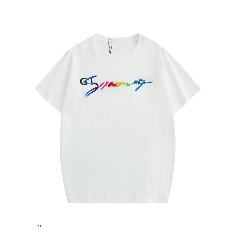 

Luxury T-Shirts Summer Unisex Short Sleeve Tops Original Quality 100% Cotton Casual Shirt Women Men Boy Girl, White;black