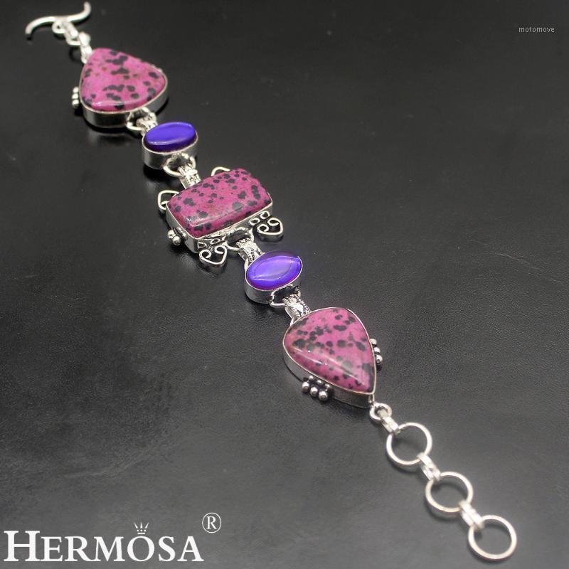 

Hermosa Jewelry Classic Fashion Silver Color Bracelets 8 inch Adjustable HM9341