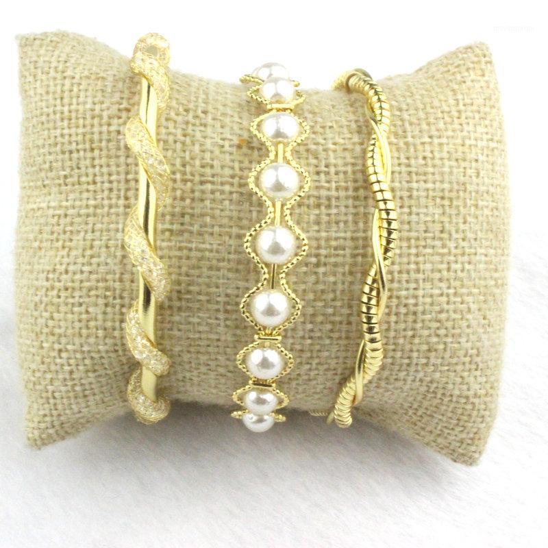 

10pcs/lot Fashion colorful cubic zircon adjustable bangle,new design unique style bracelet,plated cz/pearl bangle wholesale1