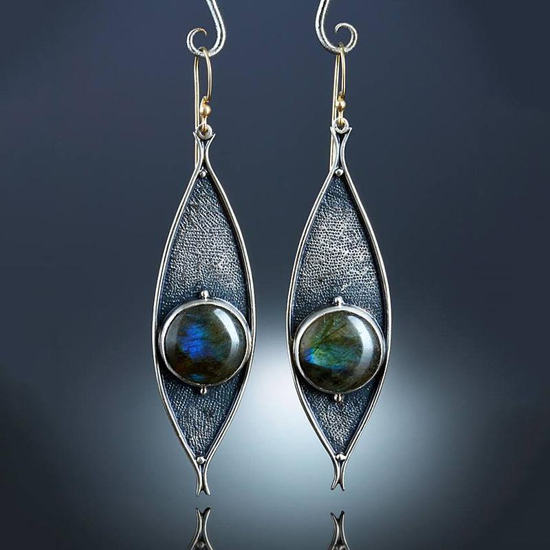 

Boho Ethnic Resin Stone Drop Dangle Earrings For Women Tribal Vintage Eye Earrings Pendientes Mujer Moda 2020
