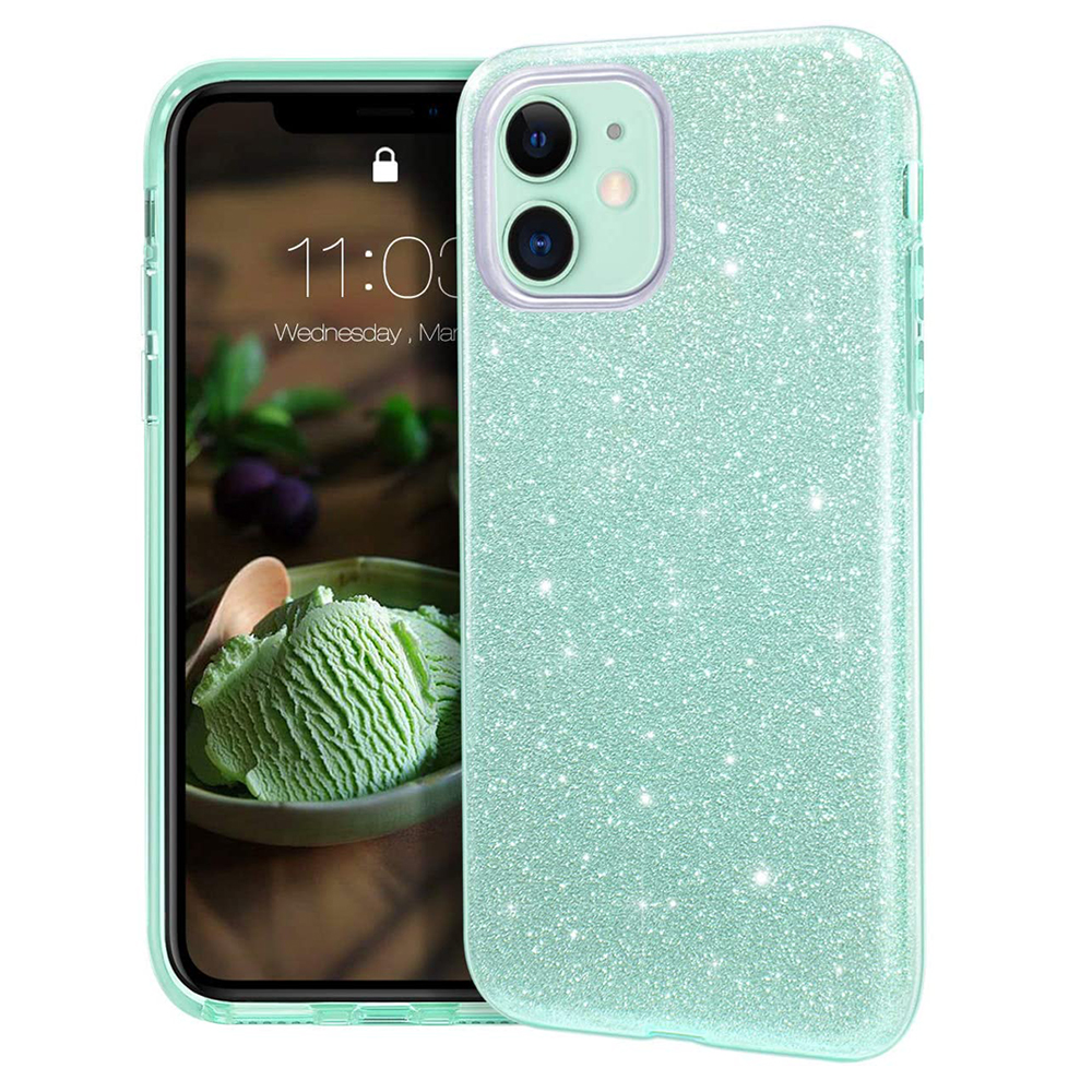 

Girls Women Glitter Shinny Phone Case For iPhone12 Pro Max 12 Mini IPhone 11 Xs Max Xr 7 8 Plus, 10pcs one color one model