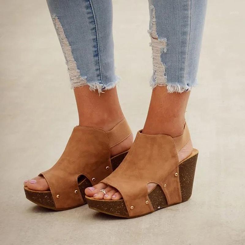 

Women Sandals 2021 Women Heels Shoes For Gladiator Sandals High Heels Summer Shoes Woman Peep Toe Femme1, Brown