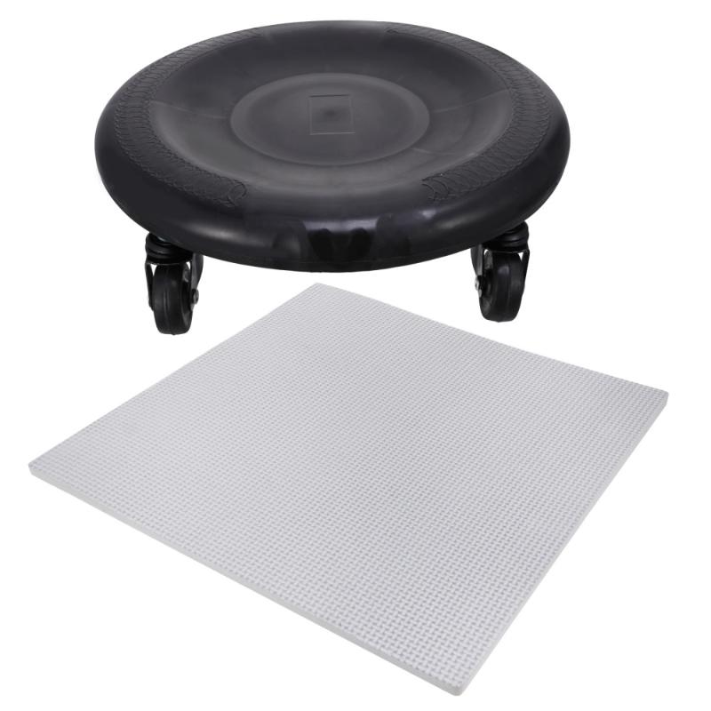 

1 Set Abdominal Plate Scroll Wheel Exercise Body Building Belly Core Trainer