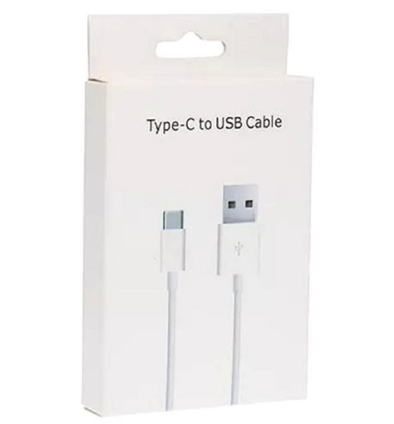 

NEW OEM Type-C USB Cable With Retail Package Packing Box for Samsung Galaxy S8 S9 S10 LG Fast Charging Type C High Speed Charger Cord, White