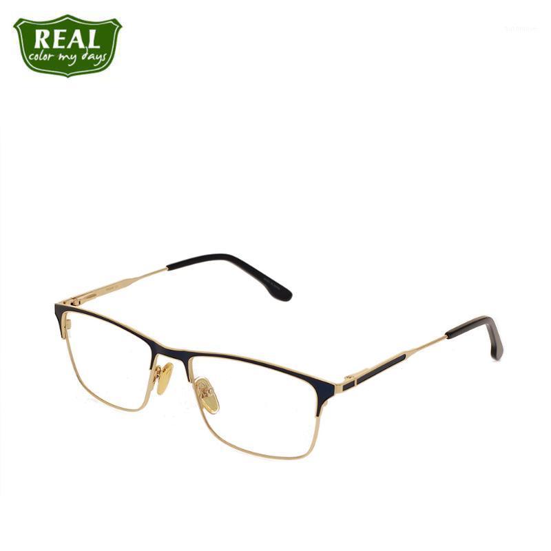 

2020 Fashion High Quality Optical Glasses Frame Metal Rectangle Frame Myopia Men Eyewear Eyeglasses Glasses Unisex1