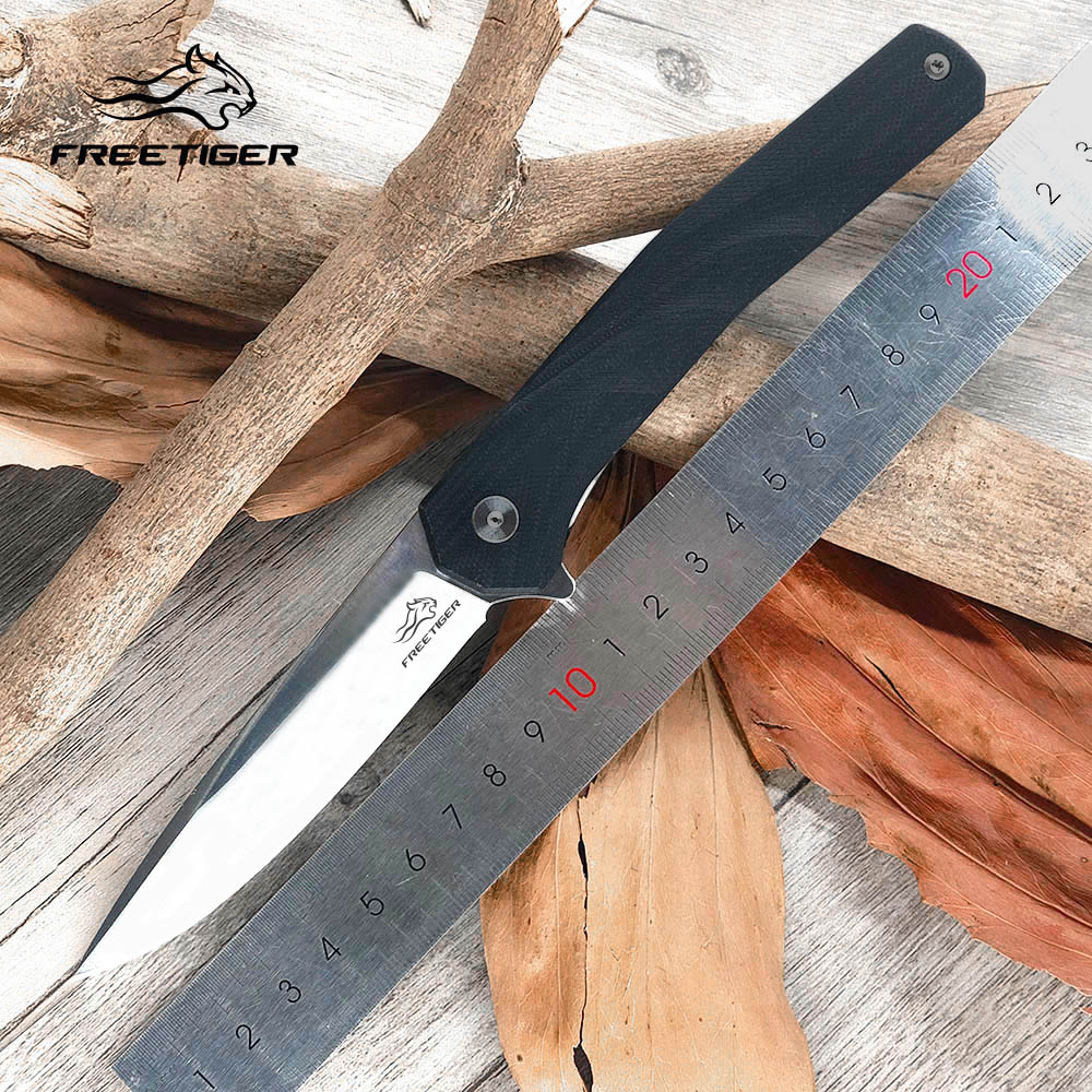 

FREETIGER NEW FT907 Pocket Folding Knife D2 Blade G10 Handle Ball Bearing Outdoor Survival EDC Tool hunting tactical knives