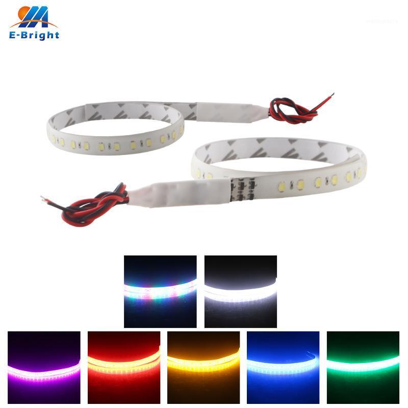 

Emergency Lights 2pcs 30CM 12V LED Waterproof Strip Flowing Knight Rider Light Car Day Signal Decorate Flexible Red White Yellow Pink RGB