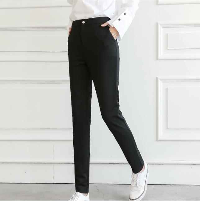 

2021 New Elegant Ol Suit High Waist Office Ladies Trousers Women Streetwear Black Pants Ywdl