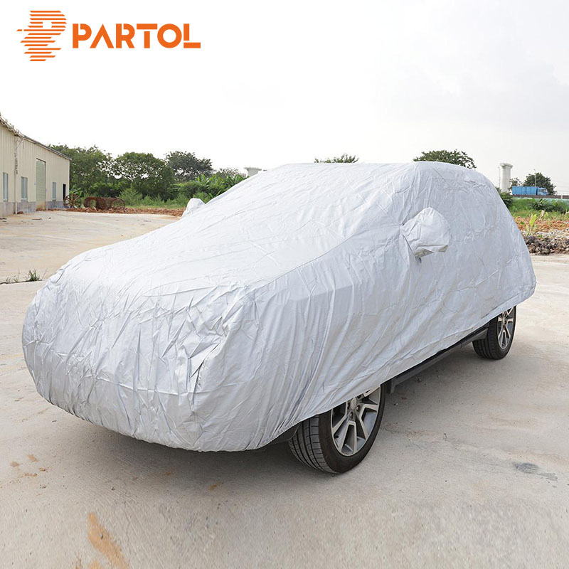 

Partol Waterproof Car Covers Size /M/L/XL Indoor Outdoor Full Car Cover Sun UV Snow Dust Rain Resistant Protection Styling