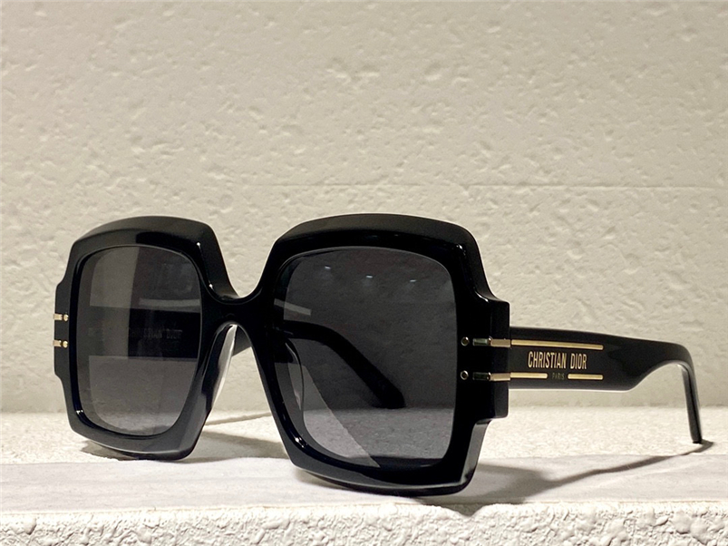 

Summer Sunglasses For Men Women Signature S1U style Anti-Ultraviolet Retro Plate Big Square Full Frame fashion Eyeglasses Random Box