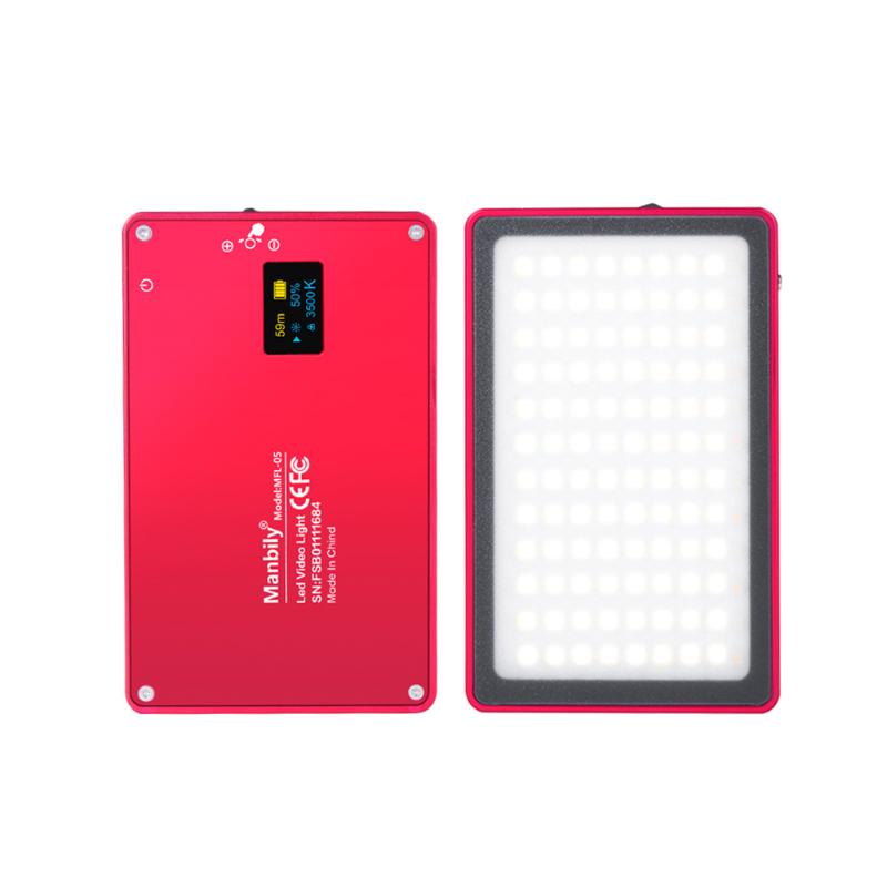 

3 Colors Manbily 8W Fill Light Selfie Camera Led Lamp with Magnetic USB Color Temperature Changing for Live Show Taking Pictures