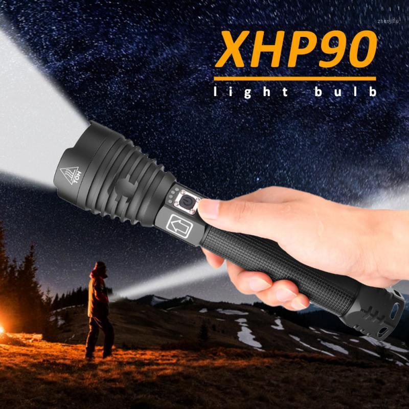 

180000 Lumens XHP90.2 Most Powerful Led Usb Zoom Tactical Torch Rechargeable Battery Hand Light1