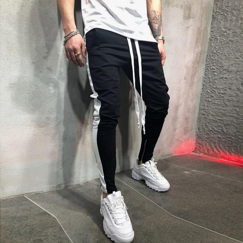 

VERTVIE 2020 Casual trousers Jogger Street Hip Hop Jogginghose Fitness Sportswear Track trousers Stripes Gym Jogging