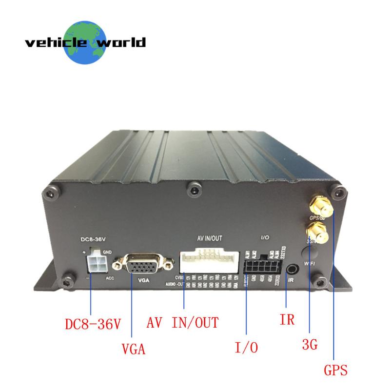 

GPS 3G 2.0MP AHD 1080P 4Channels SD Card HDD Vehicle Car Taxi Trailer Truck School Bus Mobile DVR