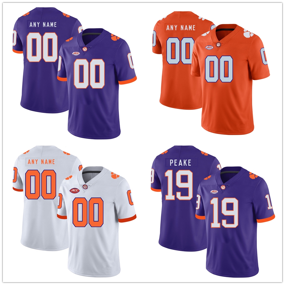 

NCAA college Clemson Tigers 20 Brian Dawkins Football men youth 16 Trevor Lawrence Tanner Muse Travis Etienne Jr. Chez Mellusi stitched Jerseys, Green