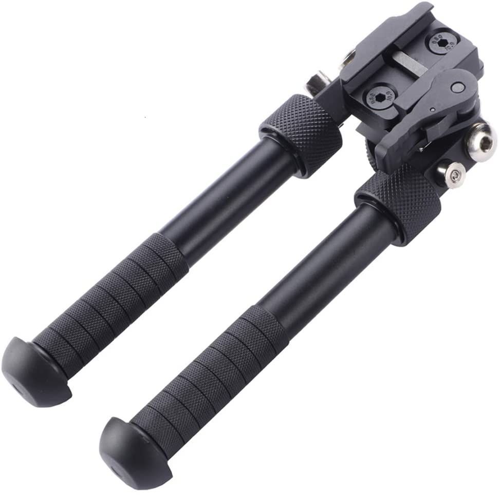

Hunting SAWKE Tactical Rifle Bipod - 6.5-9 Inch Adjustable Height with CNC QD Lever Mount,360 Degree Quick Release Swivel Adapter