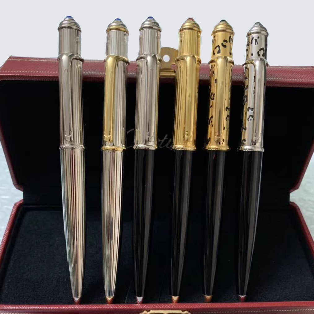 

Exquisite design luxury pens with diamond ballpoint Pens Limited Edition ballpoint pen metal ballpoint pen with red pen box + red manual, As pic show