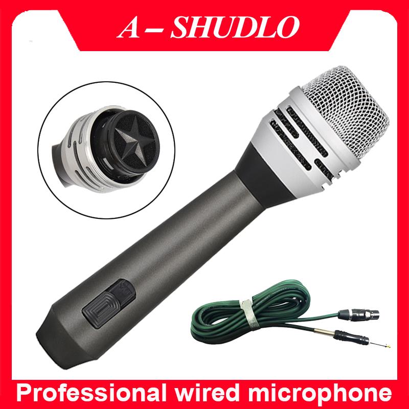 

Karaoke Microphone Handheld Professional Wired Dynamic Microphone Clear Voice Mic for Karaoke Part Vocal Music Performance