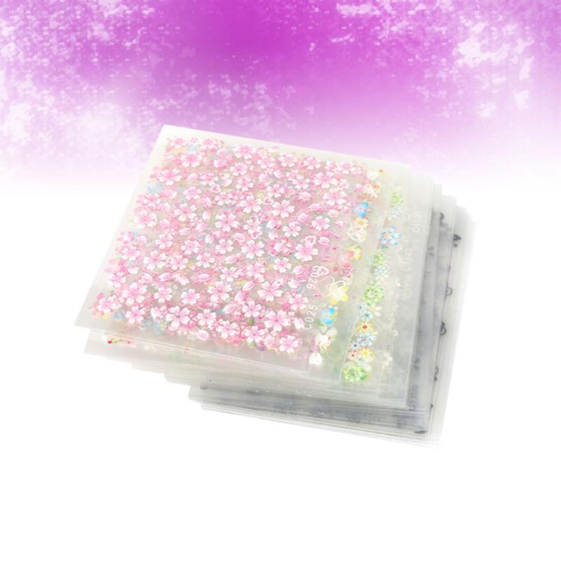 

50 Sheets 3D Nail Art Stickers Nail Art Decals Flower Manicure DIY Stickers Decorations for Women Girls Mixed Pattern, Picture 1