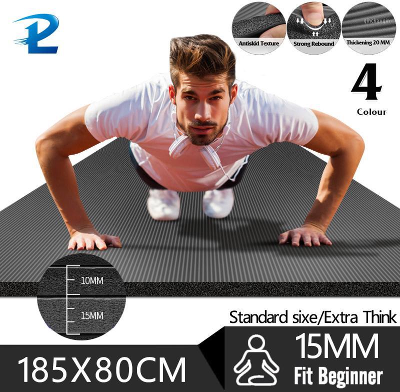 

185cm Fitness Mat Yoga Mat Men Gym Exercise Lengthen Non-slip for Beginner with Yoga carry Bag1, Red