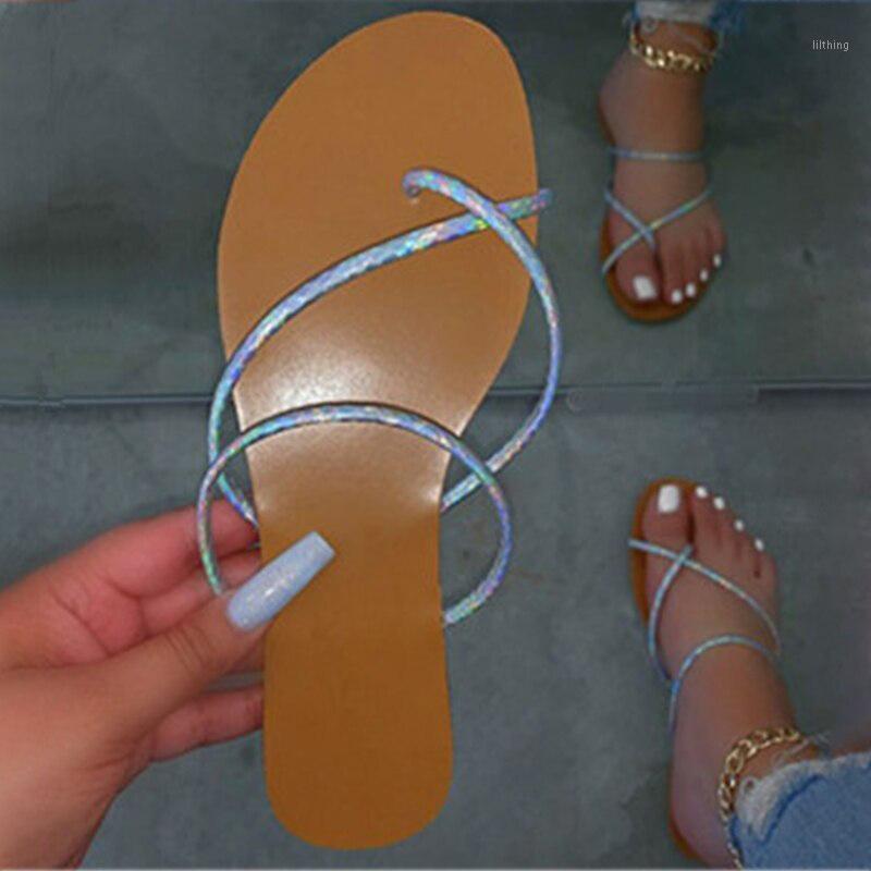 

Woman Flip Flops Women's Slippers Ladies 2020 Fashion Flat Women Summer Beach Shoes Female Cross Narrow Band Slides Plus size 421, Flower