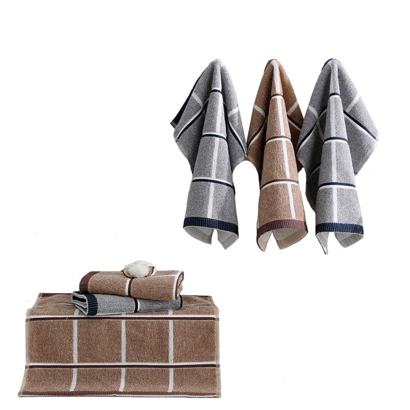 

Small towel pure cotton square 35x35 adult children face and hand towel AB yarn hand hanging household