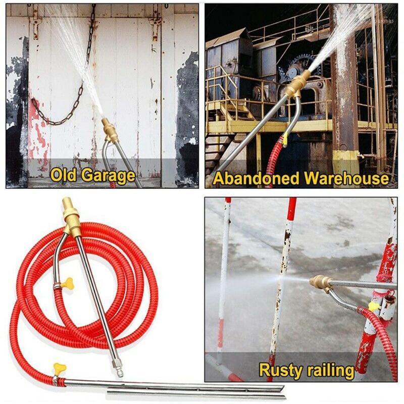 

Pressure Washer Sandblasting Kit,Wet Sandblaster Attachment,5000 PSI,1/4 In With Ceramic Nozzle Watering Irrigation Garden Hoses1, As pic
