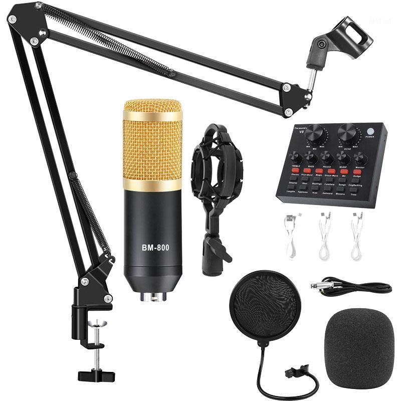 

Professional BM800 Condenser Microphone Recording Kits For Computer Cell Phone Bm 800 Karaoke Microphone With Sound Card1
