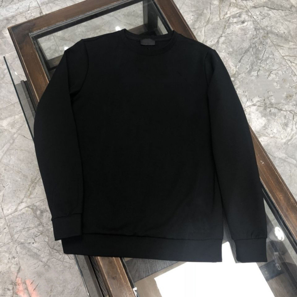 

Autumn Winter Men Women O-neck Sweatshirt Print Long Sleeve Casual Streetwear, Black