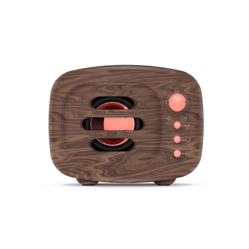 

B11 5W Power Bluetooth Speaker Retro Wood Grain Portable Soundbox Speaker with mic Bass Stereo Wireless Subwoofer Soundbar