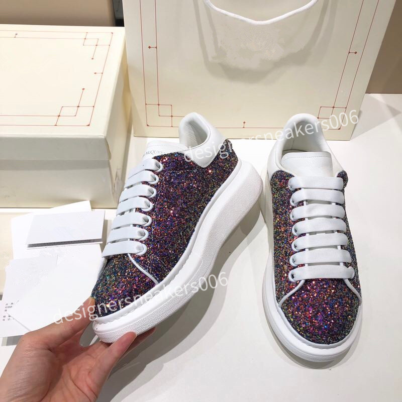 

2021 Fashion Men Shoes Designer Women Leather Lace Up Platform Oversized Sneakers White Black mens womens Luxury Casual Shoe size34-46, 07