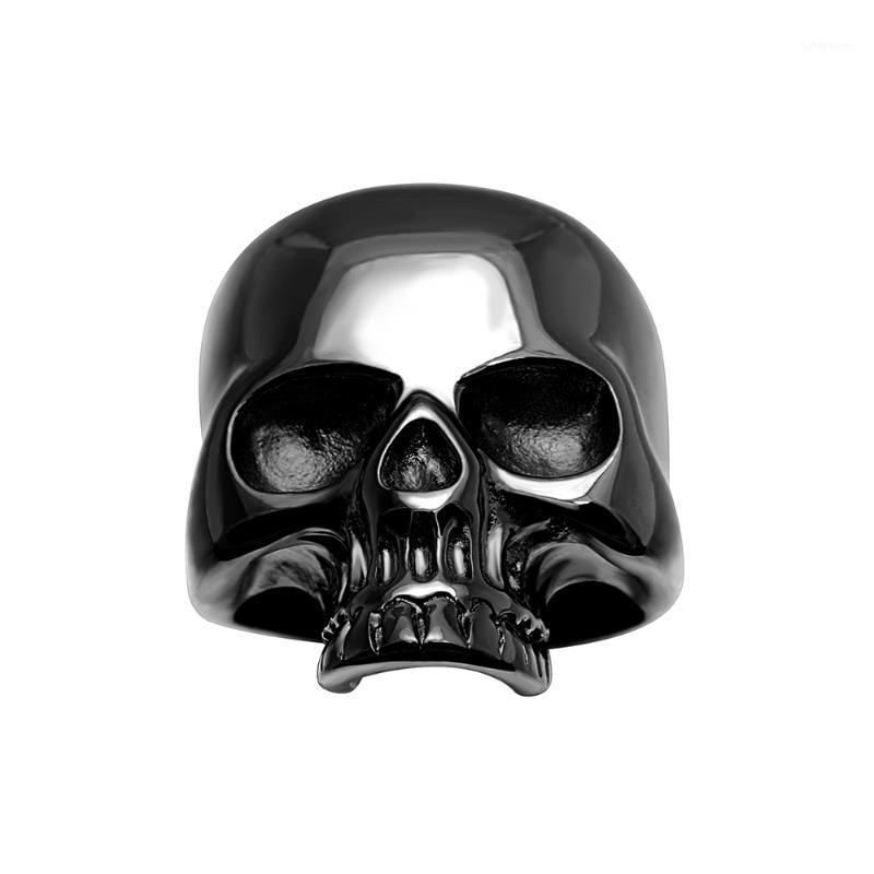 

Hainon Rock Roll Silver/Black/Gold Color Gothic Punk Skull Rings Bikers Big Rings For Men's & Boys' Jewelry Drop Shipping1